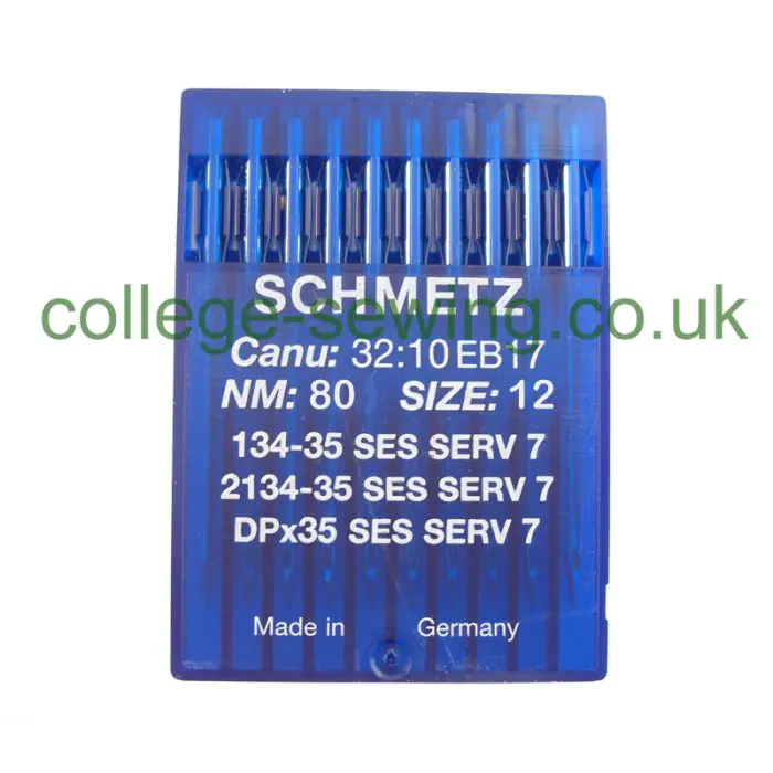 134-35 SES SERV 7 SIZE 80 PACK OF 10 NEEDLES SCHMETZ 134-35 SES SERV 7 SIZE 80 PACK OF 10 NEEDLES SCHMETZ