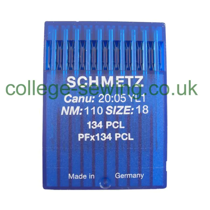 134 PCL SIZE 110 PACK OF 10 NEEDLES SCHMETZ 134 PCL SIZE 110 PACK OF 10 NEEDLES SCHMETZ