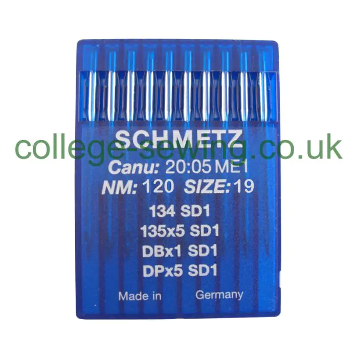 134 SD1 SIZE 120 PACK OF 10 NEEDLES SCHMETZ 134 SD1 SIZE 120 PACK OF 10 NEEDLES SCHMETZ