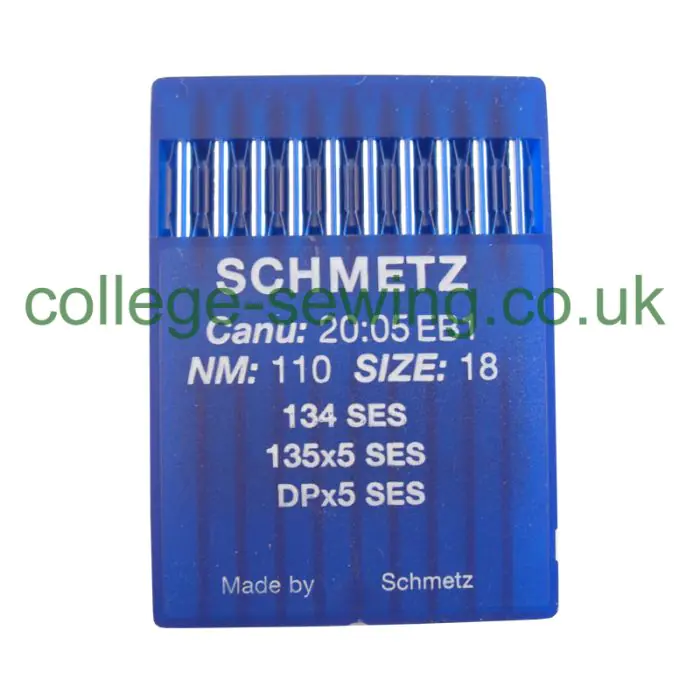 134 SES SIZE 110 PACK OF 10 NEEDLES SCHMETZ 134 SES SIZE 110 PACK OF 10 NEEDLES SCHMETZ