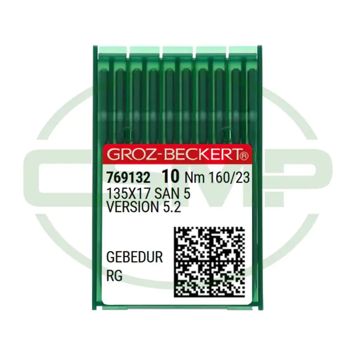 135X17 SAN5 GEBEDUR SIZE 160 PACK OF 10 NEEDLES GROZ BECKERT 135X17 SAN5 GEBEDUR SIZE 160 PACK OF 10 NEEDLES GROZ BECKERT
