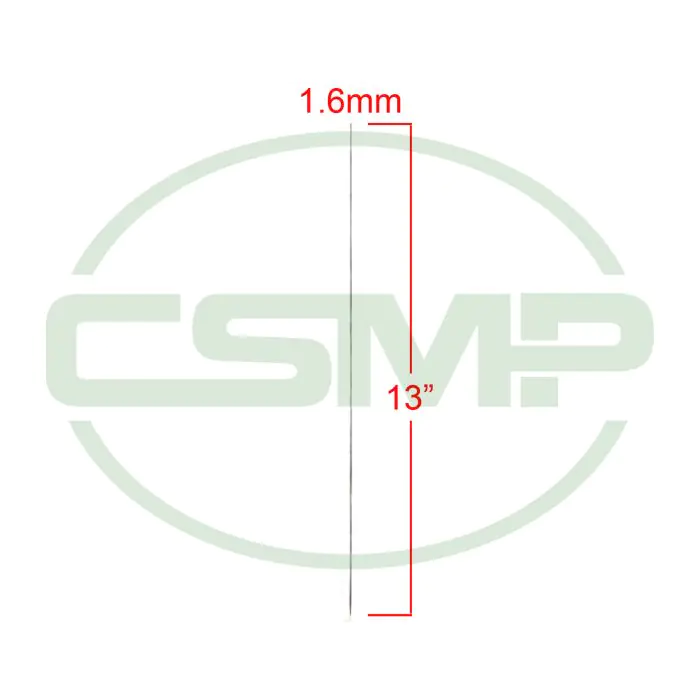 1.6MM CLOTH DRILL NEEDLE TAPERED POINT 13" 1.6MM CLOTH DRILL NEEDLE TAPERED POINT 13"