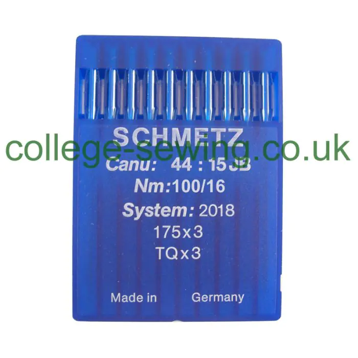 175X3 SIZE 100 PACK OF 10 NEEDLES SCHMETZ 175X3 SIZE 100 PACK OF 10 NEEDLES SCHMETZ