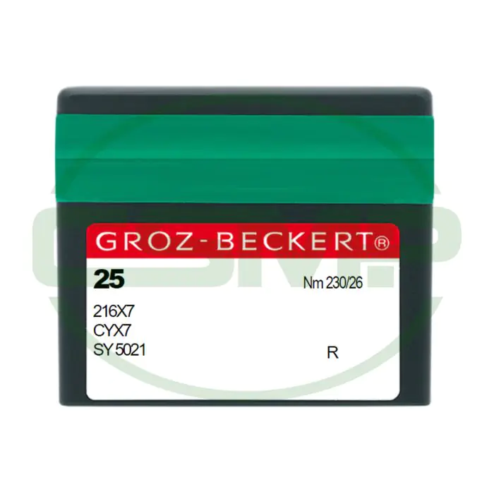 216X7 SIZE 230 PACK OF 10 NEEDLES GROZ BECKERT 216X7 SIZE 230 PACK OF 10 NEEDLES GROZ BECKERT