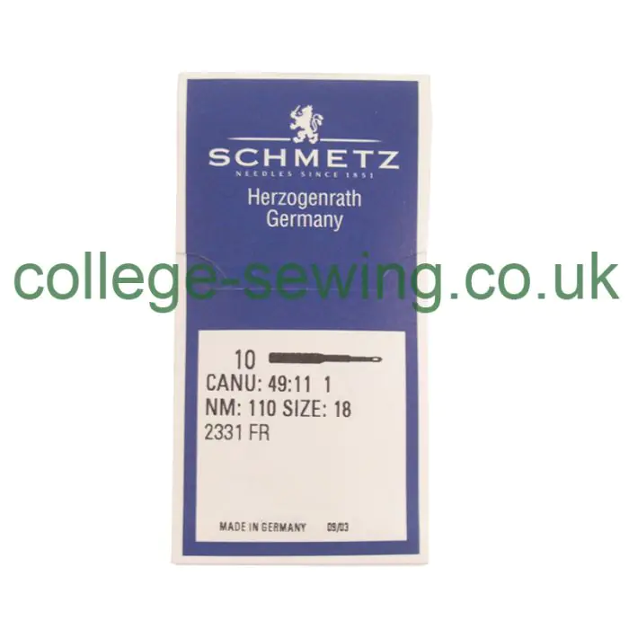 2331FR SIZE 110 PACK OF 10 NEEDLES SCHMETZ DISCONTINUED