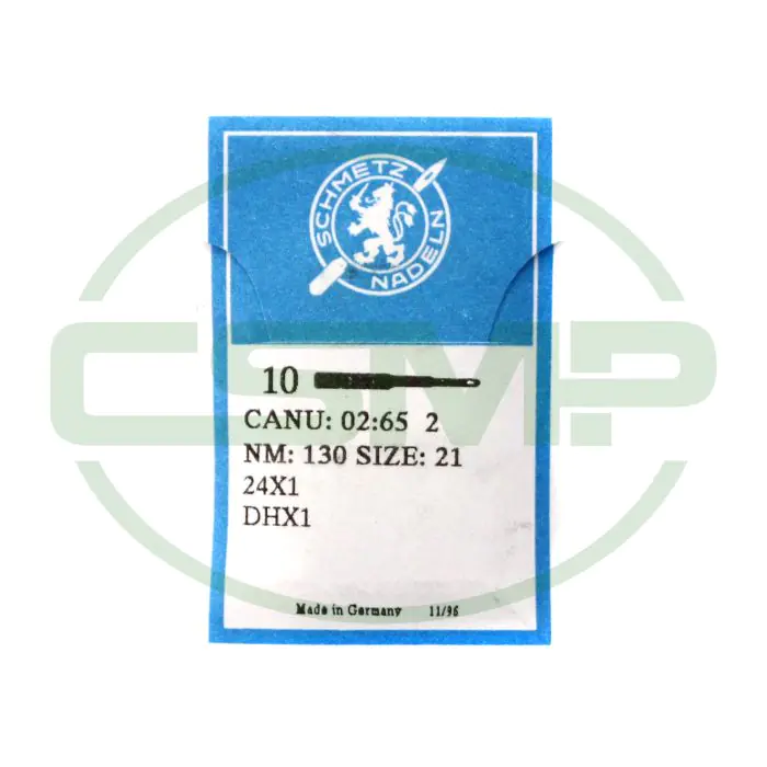 24X1 SIZE 130 PACK OF 10 NEEDLES SCHMETZ DISCONTINUED 24X1 SIZE 130 PACK OF 10 NEEDLES SCHMETZ DISCONTINUED