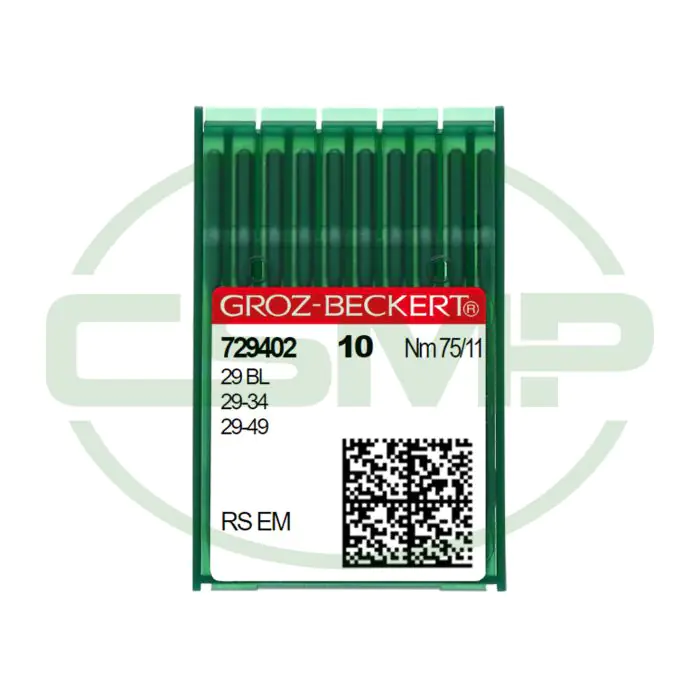 29-34 SIZE 75 PACK OF 10 NEEDLES GROZ BECKERT 29-34 SIZE 75 PACK OF 10 NEEDLES GROZ BECKERT