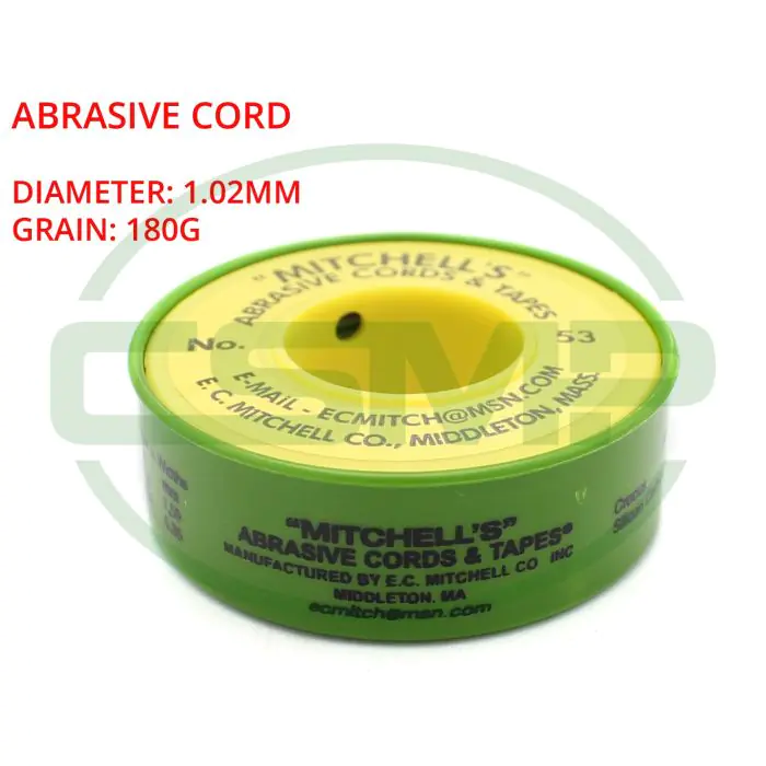 53 MITCHELLS ABRASIVE CORD 1.02mm 180g