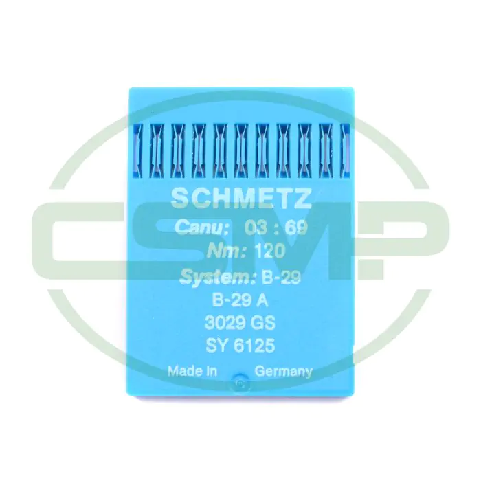B29 SIZE 120 PACK OF 10 NEEDLES SCHMETZ B29 SIZE 120 PACK OF 10 NEEDLES SCHMETZ