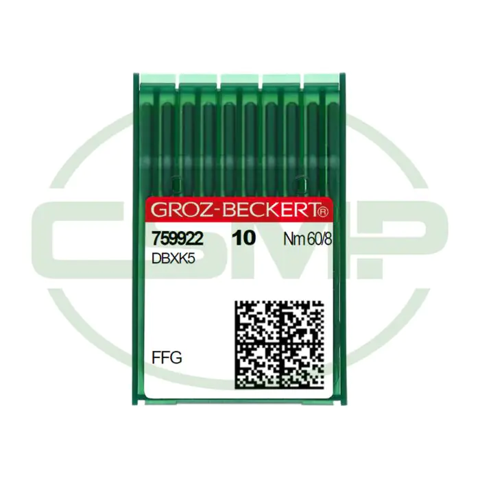 DBXK5 FFG SES SIZE 60 PACK OF 10 NEEDLES GROZ BECKERT DBXK5 FFG SES SIZE 60 PACK OF 10 NEEDLES GROZ BECKERT