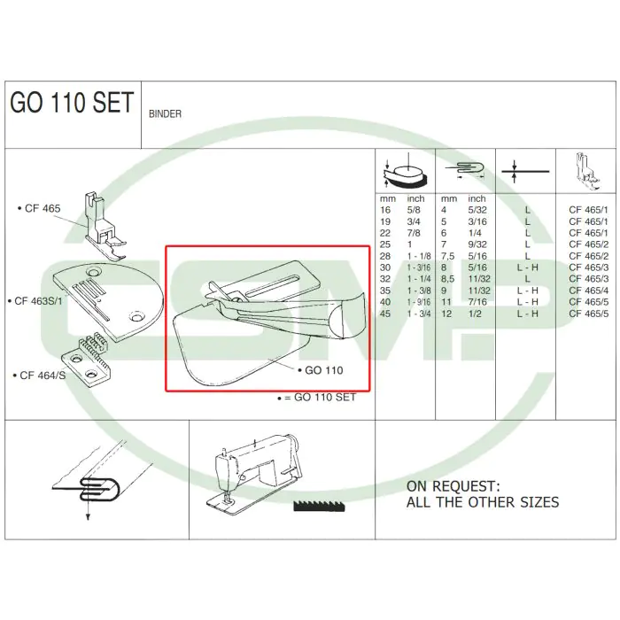 G0110X22L 22mm (L) BINDER - LIGHT