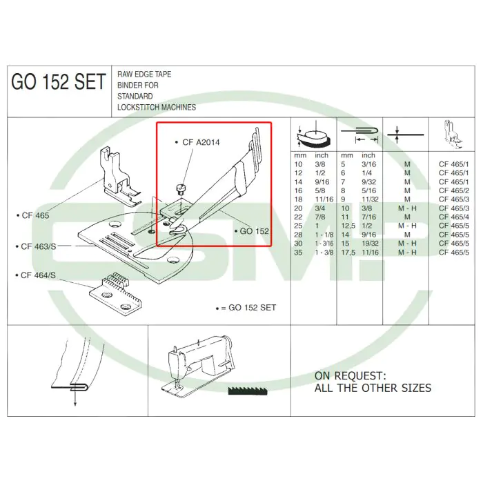 G0152X12M 12mm (M) BINDER - MEDIUM