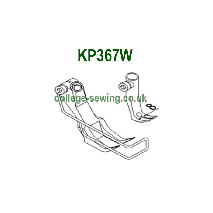 KP367W STANDARD FOOT SET 8MM ADLER 467 INCLUDES INNER AND OUTER FOOT