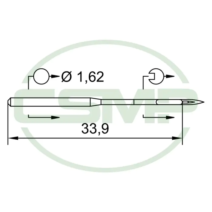 16X231 SPI SERV7 SIZE 90 PACK OF 10 NEEDLES SCHMETZ