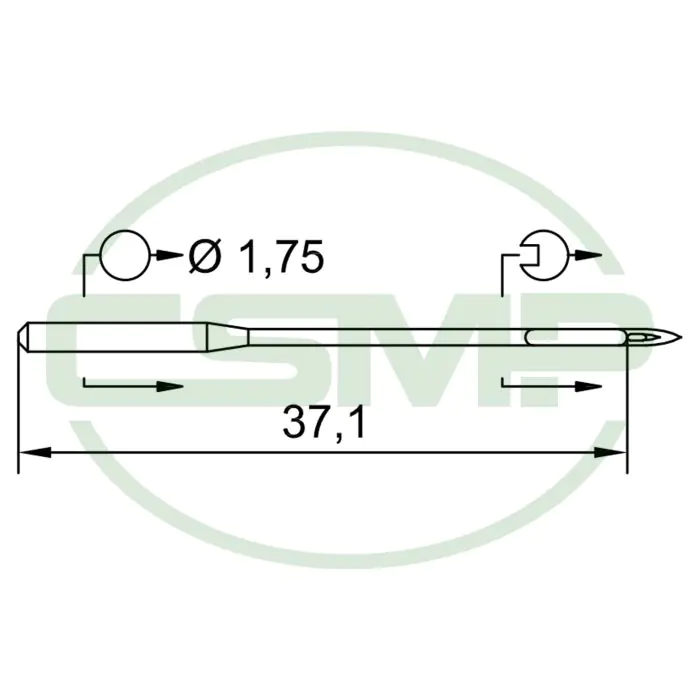 175X1SPI SIZE 100 PACK OF 10 NEEDLES