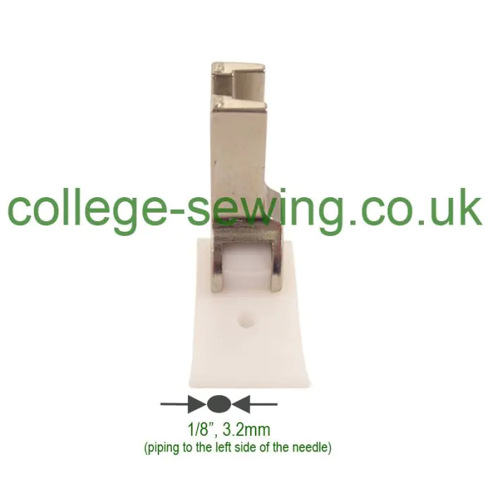 T69LX1/8=3MM TEFLON PIPING FOOT LEFT T69LX1/8=3MM TEFLON PIPING FOOT LEFT