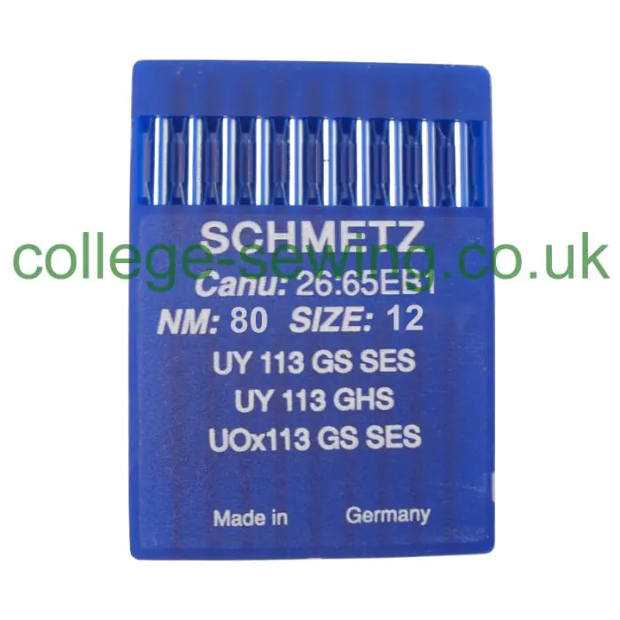 UY113GS SES SIZE 80 PACK OF 10 NEEDLES SCHMETZ