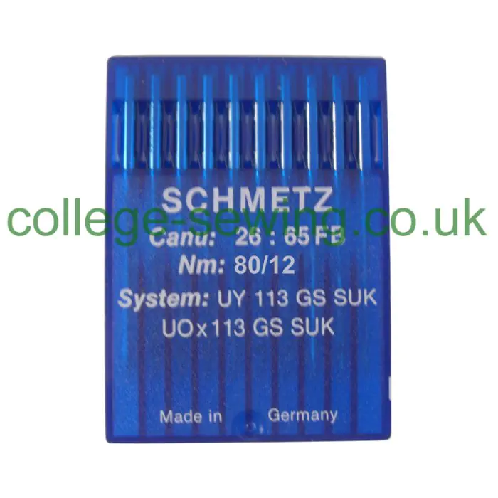 UY113GS SUK SIZE 80 PACK OF 10 NEEDLES UY113GS SUK SIZE 80 PACK OF 10 NEEDLES