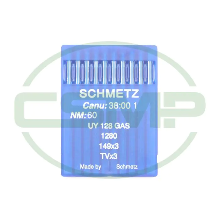 UY128GAS SIZE 60 PACK OF 10 NEEDLES SCHMETZ UY128GAS SIZE 60 PACK OF 10 NEEDLES SCHMETZ
