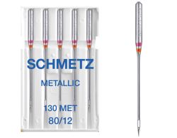 SCHMETZ METALLIC SIZE 80 PACK OF 5 NEEDLES