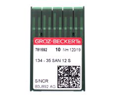 134-35 SAN12 S SIZE 120 GROZ BECKERT PACK OF 10 NEEDLES