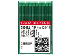 134-35 SAN 5 S GEBEDUR SIZE 120 PACK OF 10 NEEDLES
