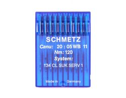 134CL SUK SERV1 SIZE 120 PACK OF 10 NEEDLES SCHMETZ DISCONTINUED