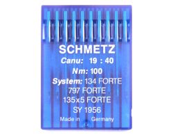 134FORTE SIZE 100 PACK OF 10 NEEDLES SCHMETZ