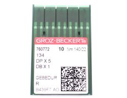 134 GEBEDUR SIZE 140 PACK OF 10 NEEDLES GROZ BECKERT TITANIUM COATED