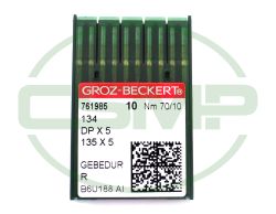 134 GEBEDUR SIZE 70 PACK OF 10 NEEDLES GROZ BECKERT TITANIUM COATED