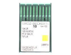 134LR SIZE 100 PACK OF 10 NEEDLES GROZ BECKERT