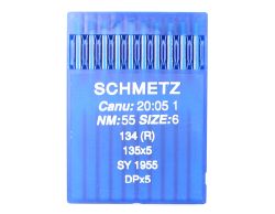 134R SIZE 55 PACK OF 10 NEEDLES SCHMETZ