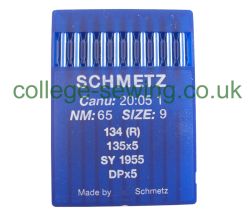 134R SIZE 65 PACK OF 10 NEEDLES SCHMETZ
