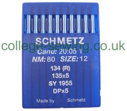 134R SIZE 80 PACK OF 10 NEEDLES SCHMETZ