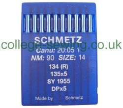 134R SIZE 90 PACK OF 10 NEEDLES SCHMETZ