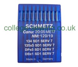 134 SD1 SERV7 SIZE 120 PACK OF 10 NEEDLES SCHMETZ