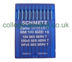 134SES SERV7 SIZE 100 PACK OF 10 NEEDLES SCHMETZ