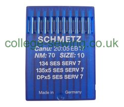 134SES SERV7 SIZE 70 PACK OF 10 NEEDLES SCHMETZ