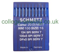 134 SPI SERV7 SIZE 100 PACK OF 10 NEEDLES SCHMETZ