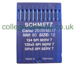 134 SPI SERV7 SIZE 80 PACK OF 10 NEEDLES SCHMETZ