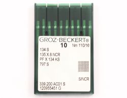 134S SIZE 110 PACK OF 10 NEEDLES GROZ BECKERT
