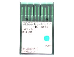 135X16TRI SIZE 130 PACK OF 10 NEEDLES GROZ BECKERT