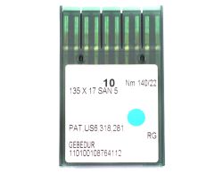 135X17 SAN5 GEBEDUR SIZE 140 PACK OF 10 NEEDLES GROZ BECKERT