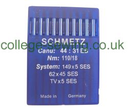 149X5SES SIZE 110 PACK OF 10 NEEDLES SCHMETZ