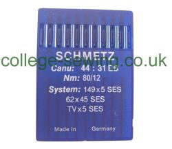 149X5SES SIZE 80 PACK OF 10 NEEDLES SCHMETZ