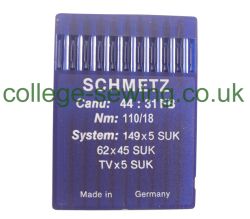 149X5SUK SIZE 110 PACK OF 10 NEEDLES SCHMETZ