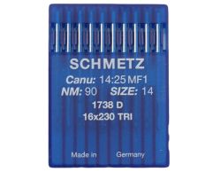 16X230TRI SIZE 90 PACK OF 10 NEEDLES SCHMETZ DISCONTINUED