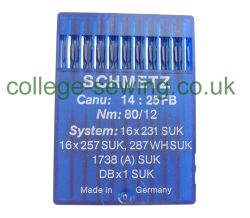 16X231 SUK SIZE 80 PACK OF 10 NEEDLES SCHMETZ