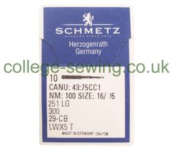 251LG SIZE 100 PACK OF 10 NEEDLES SCHMETZ