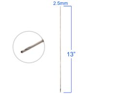 2.5MM HOLLOW SPIRAL CLOTH DRILL 13"